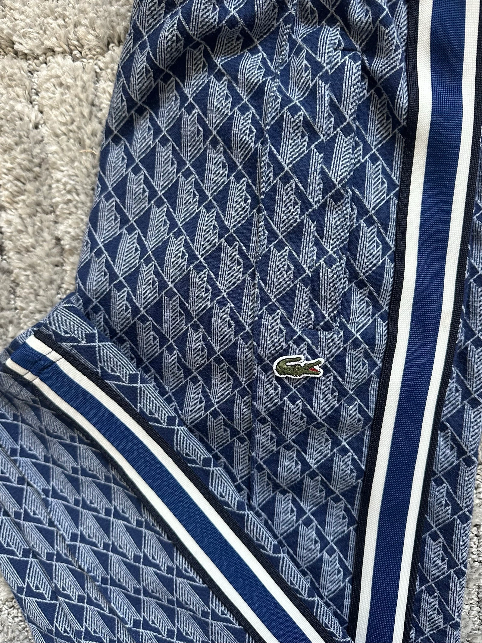 Lacoste | Lacoste Monogram Blue Jogging | Size S – photo 3